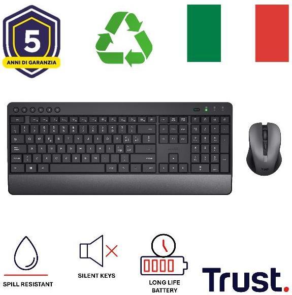 Productafbeelding Trust Trezo Draadloze Bureauset (IT, Bedraad)