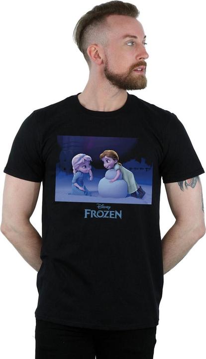 Actual product image Disney Mens Frozen Build A Snowman T-Shirt (M)