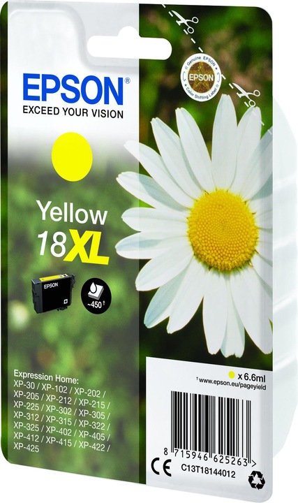 Actual product image Epson 18XL Claria Home (Y)