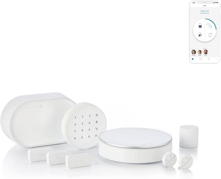 somfy Advanced Wireless Home Alarm System with Motion Detector and Smartphone Alerts