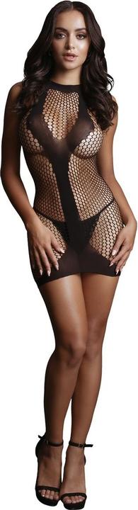 Image du produit Le Désir Net Contrast Mini Dress (Taille unique)