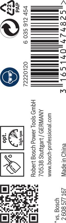 Immagine prodotto Bosch Professional Zubehör Punta PRO Metal HSS-G, 2,4 x 30 x 57 mm (2,4 mm)