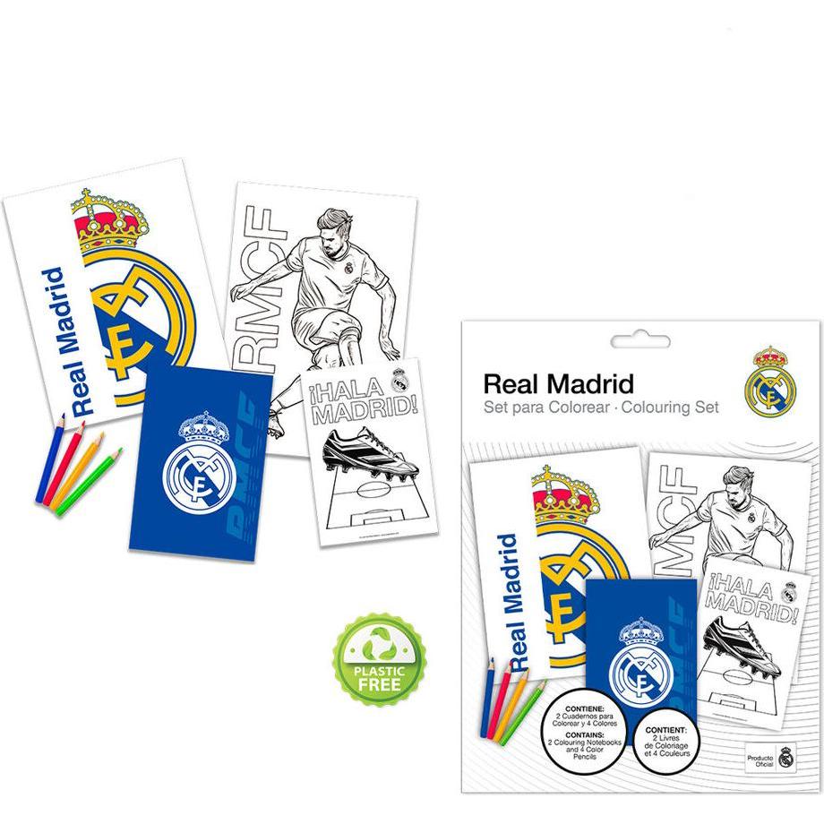 Kids Licensing Real Madrid Colouring Set with notebook