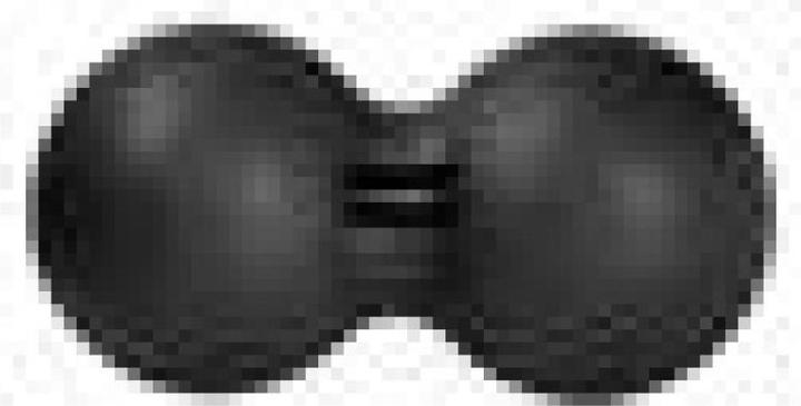 Produktbild HMS Massageball BLM02 doppelt - 12 x 24 cm