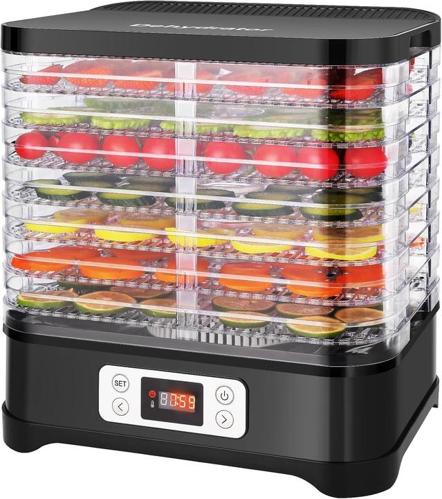 Actual product image Meykey 8-Tray Food Dehydrator with Adjustable Temperature for Fruits, Vegetables, and Meat