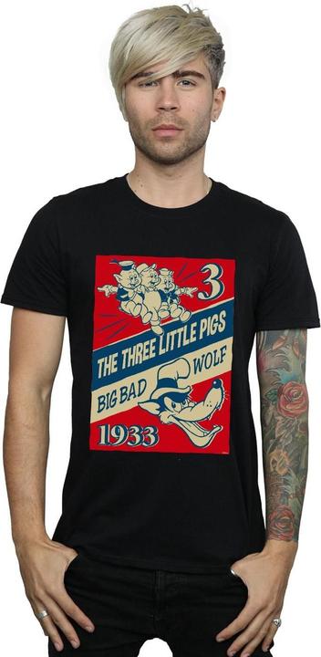 Produktbild Disney Three Little Pigs And The Big Bad Wolf TShirt (4XL)