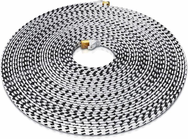 Produktbild Primewire CAT 7 Netzwerkkabel Flach Baumwollmantel (U/FTP, CAT7, 20 m)