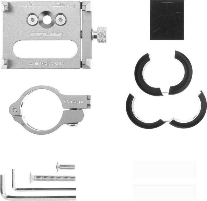 Immagine prodotto Forcell Bicycle accessory Gub GUB bike holder for mobile phone G85 Aluminium silver