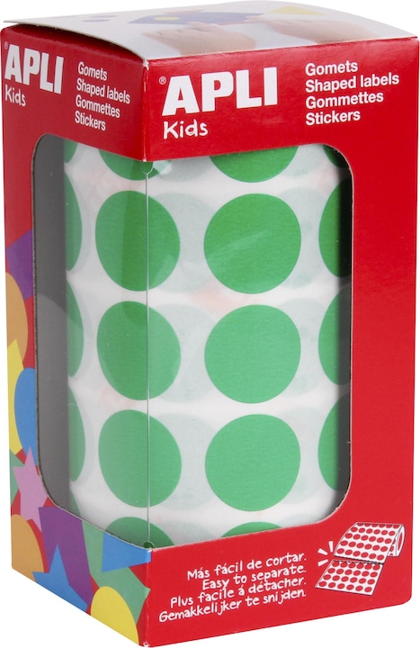 Image du produit Apli Kids sticker Creative "rond", sur rouleau, vert