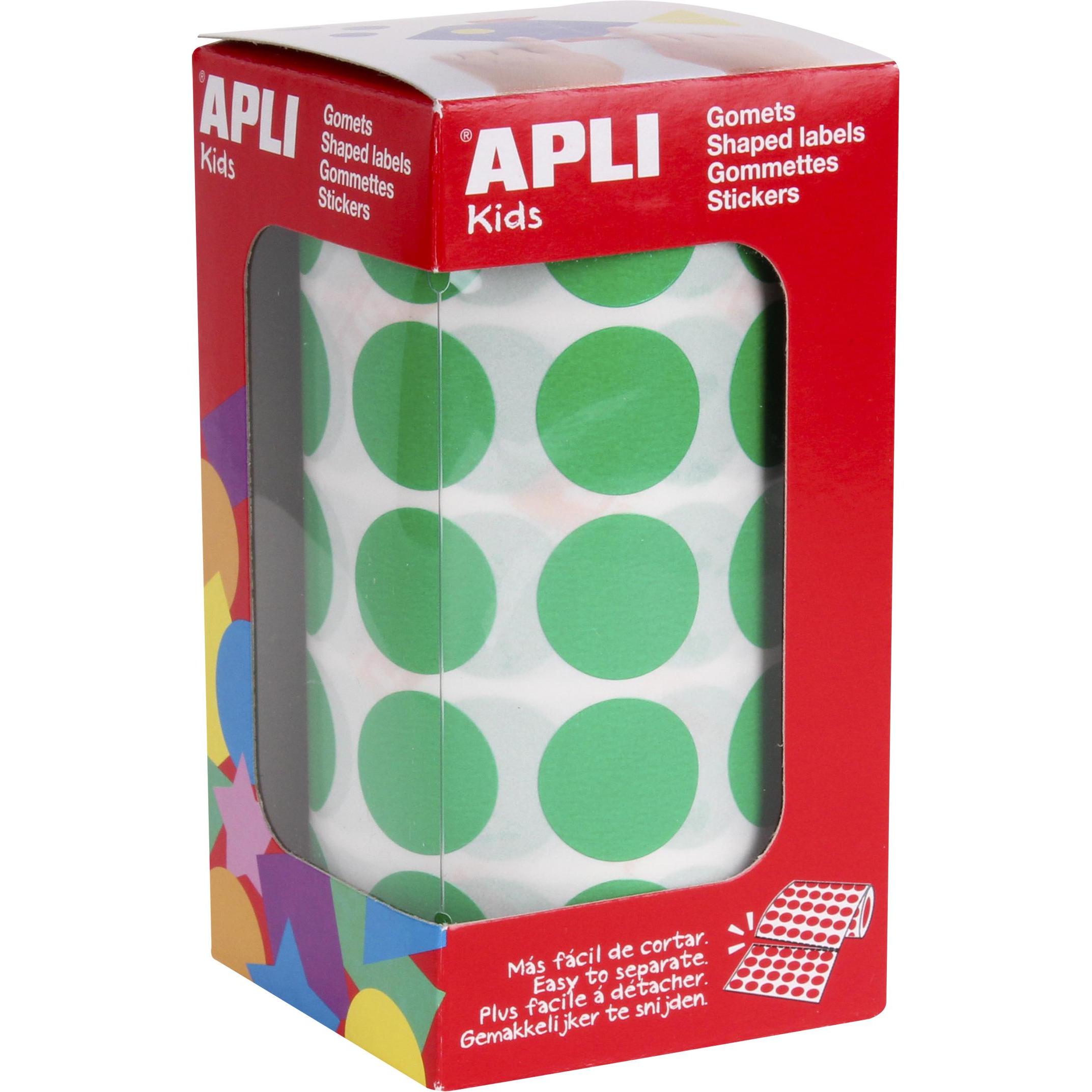 Apli, Sticker, Kids Sticker Creative "Rund", auf Rolle, grn