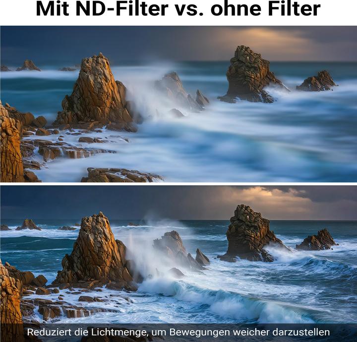 Produktbild Walimex pro ND2-ND400 Fader Slim Super DMC 49mm variabler Graufilter ND Filter (49 mm, ND- / Graufilter)
