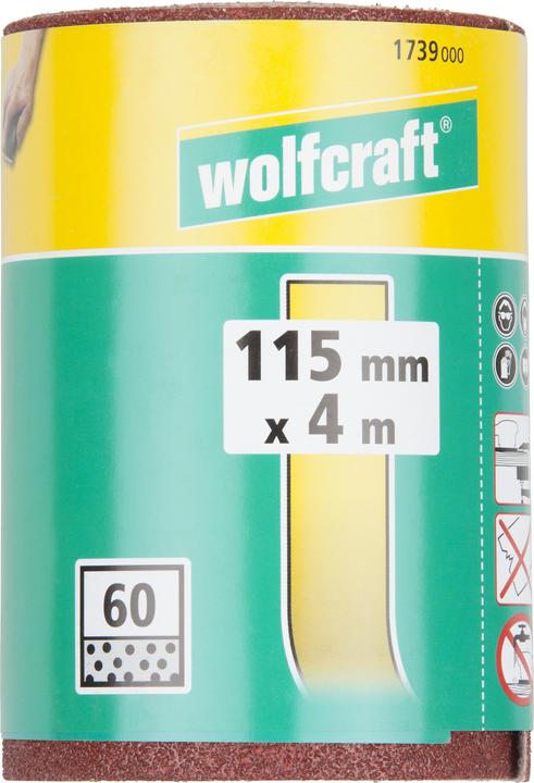 Immagine prodotto wolfcraft Rotolo di carta vetrata con velcro K (60)