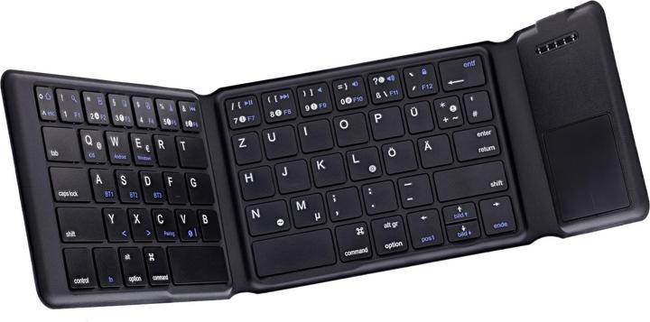 Actual product image InLine ® Faltbare Bluetooth Tastatur mit Touchpad, schwarz (DE, Wireless)