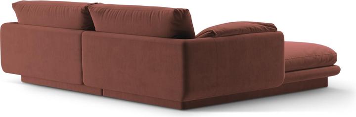 Immagine prodotto Micadoni Divano angolare destro in velluto, "Torino", 3 posti, 220x170x83 Realizzato in Europa (Divano ad angolo)