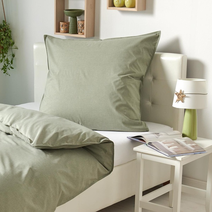 Produktbild Traumschlaf Basic Chambray (Bettwäsche Set, 135x200 cm + 80x80 cm)