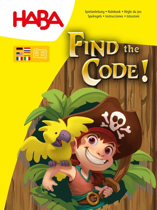 Actual product image Haba Find the code. Pirate Island (German)