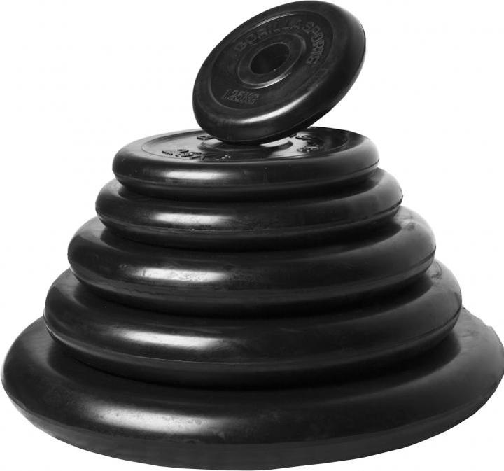 Produktbild Gorilla Sports Komplettset (6 x 1.25 kg, 6 x 2.5 kg, 2 x 5 kg, 2 x 10 kg, 2 x 15 kg)