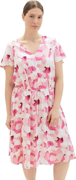 Produktbild Tom Tailor Vestito con Design di Forme Rosa (46)