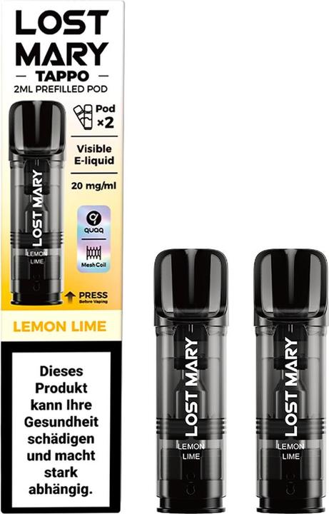 Immagine prodotto Lost Mary Tappo - Cialde da 2ml, Limone e Lime (Lime, Limone)