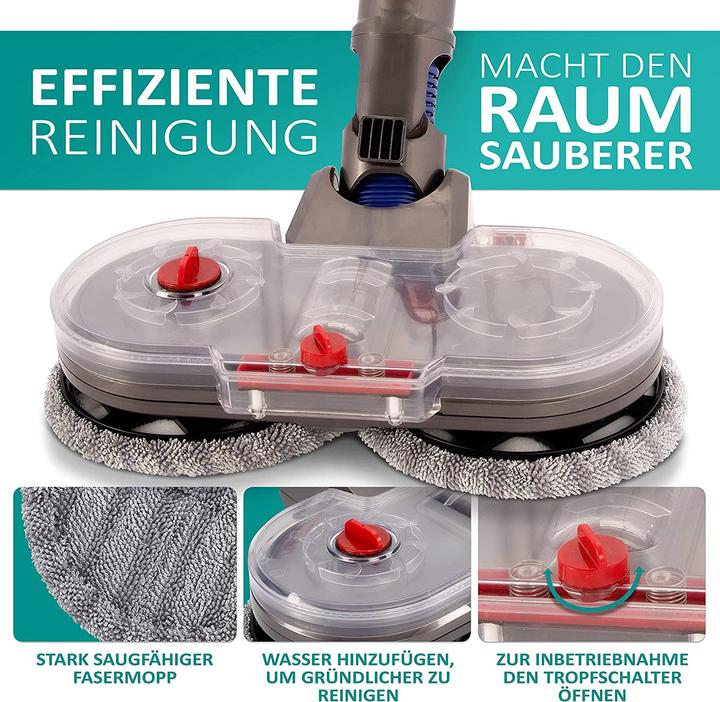 Actual product image Cleanify Mop Attachment for Dyson V7-V15