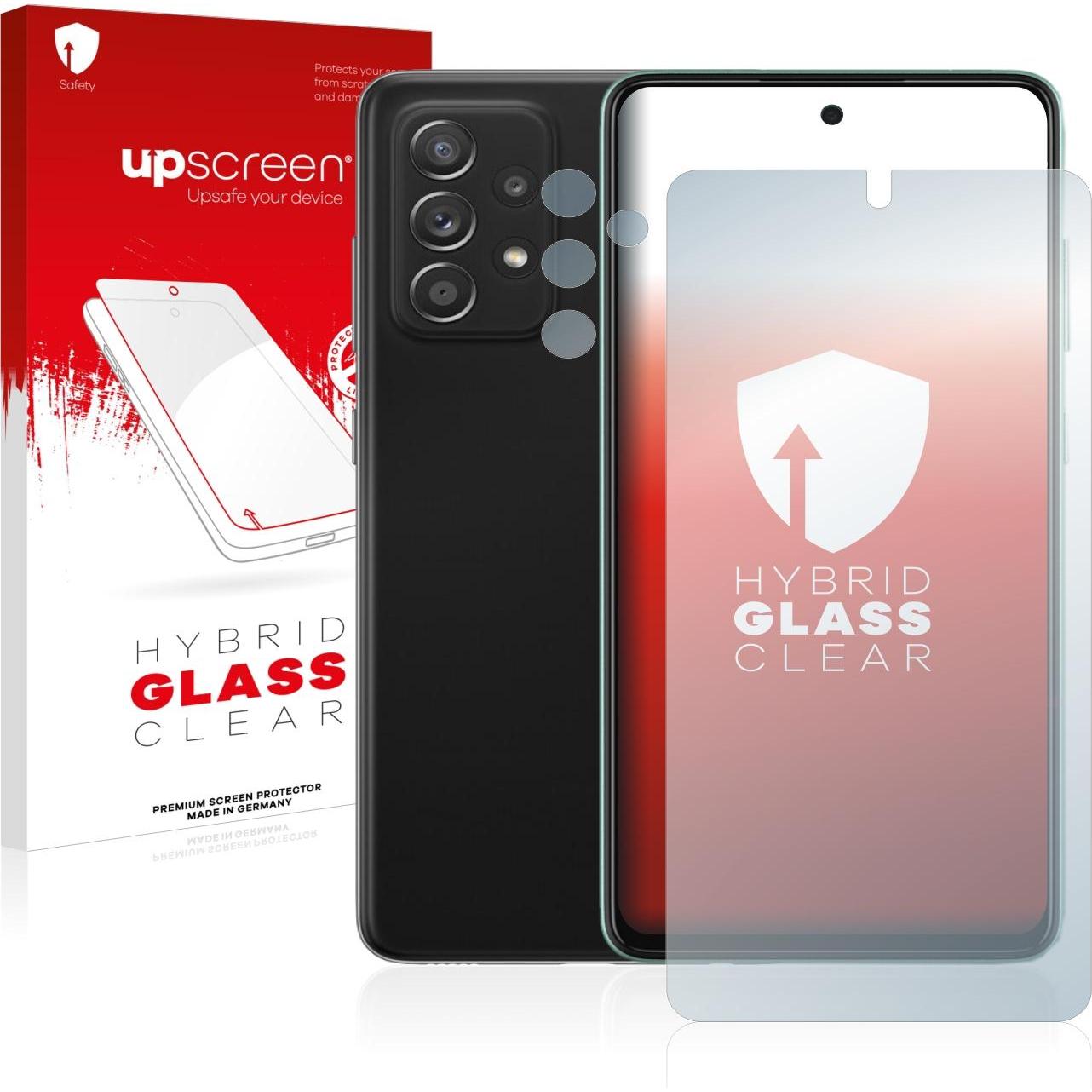upscreen Scratch Shield Panzerglasfolie (1 Stück, Samsung Galaxy A52s 5G), Smartphone Schutzfolie, Transparent