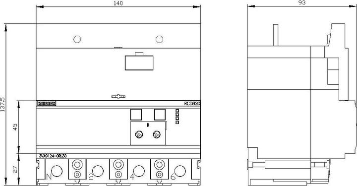 Immagine prodotto Siemens Interruttore differenziale Indus.Sector 3VA9124-0RL30