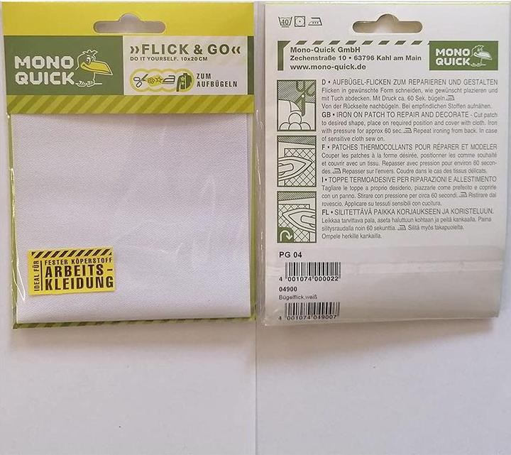 Produktbild Mono Quick Bügelflick "Extra stark" (1 Stk., 20 x 10 cm)