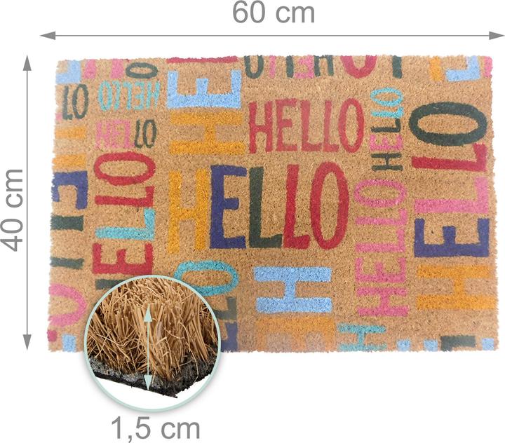 Actual product image Relaxdays doormat (40 x 60 cm)