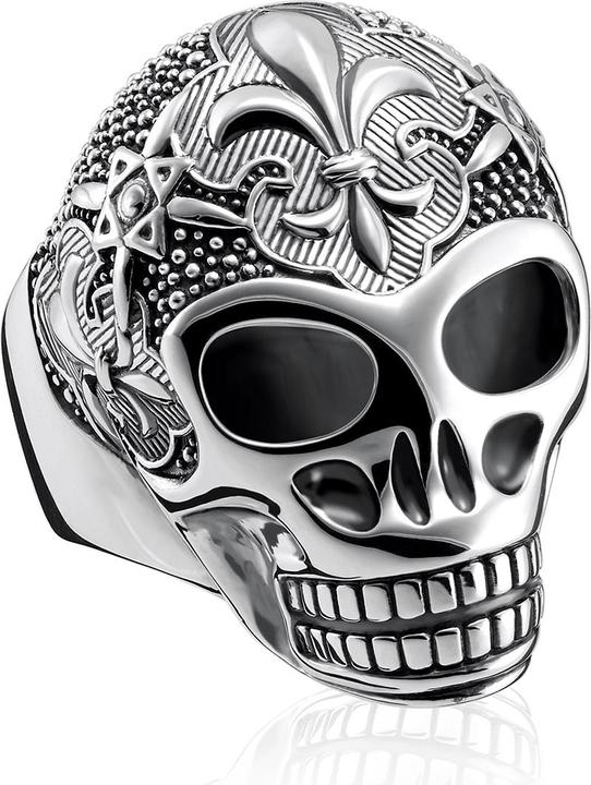 Produktbild Thomas Sabo Ring Lilien Totenkopf (56, 925 Silber)