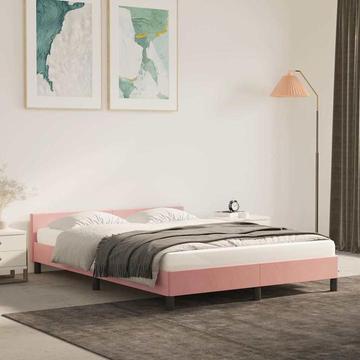 Actual product image vidaXL Bettgestell mit Kopfteil (140 x 200 cm)