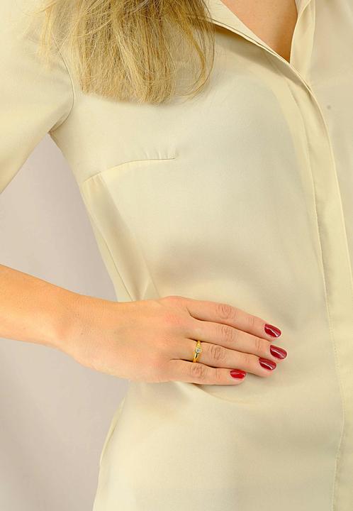Actual product image Muau Solitaire (56, 750/18 K Gold)