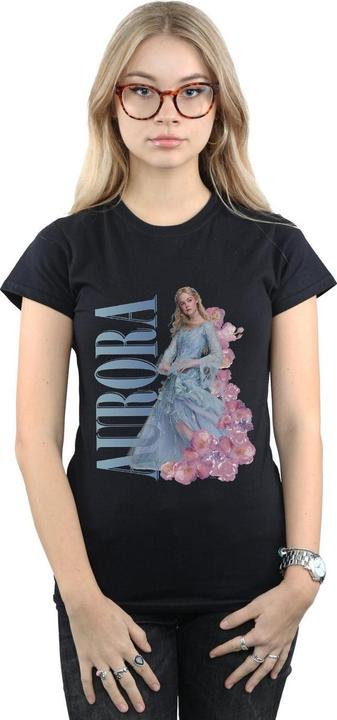 Actual product image Disney Womens/Ladies Maleficent Mistress Of Evil Aurora Homage Cotton T-Shirt (XXL)