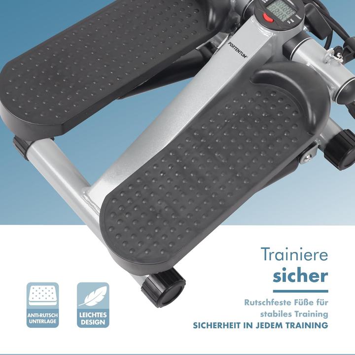 Produktbild Portentum Mini Stepper mit Widerstandsbändern & LCD-Display