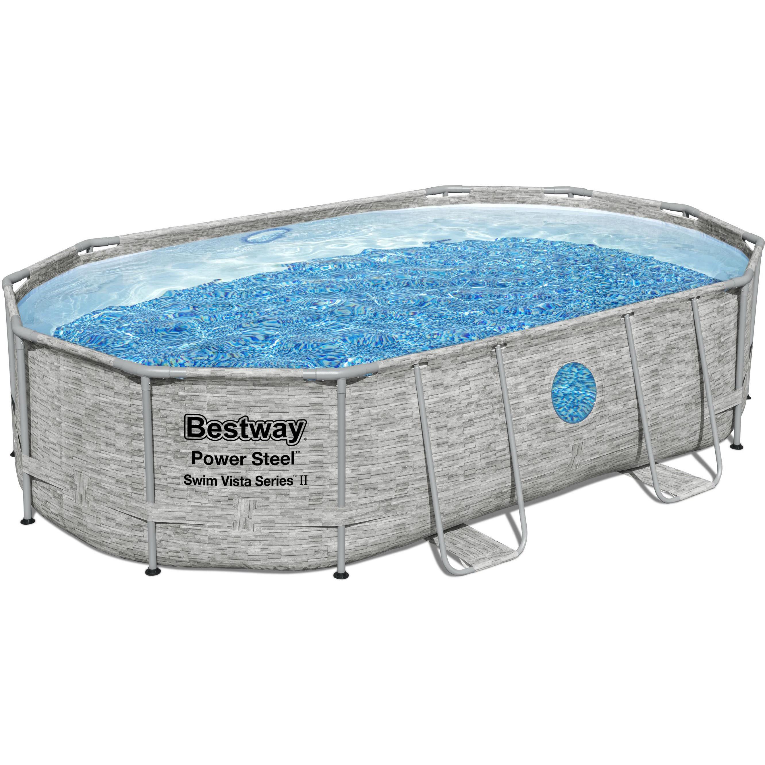 Bestway, Pool, OVAL POOL SET 56946 4.88X3.05X1.07M (488 x 305 x 107 cm)