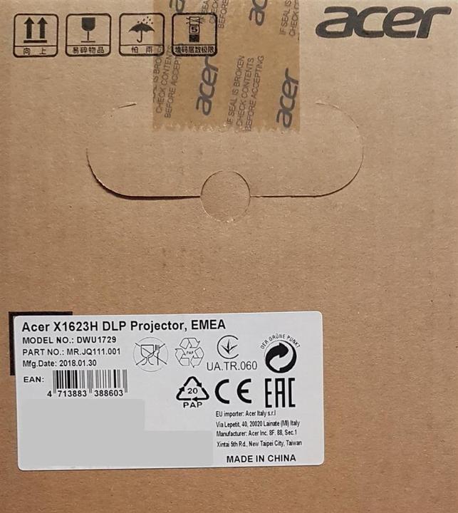 Produktbild Acer X1623h (WUXGA, 3500 lm, 1.58 - 2.06:1)