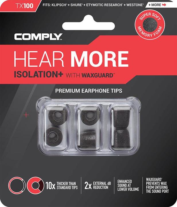 Actual product image Comply Isolation Tx-100