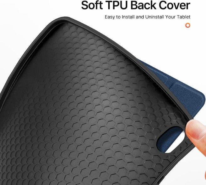 Immagine prodotto Dux Ducis Samsung Galaxy Tab S11 cover Domo Series tri-fold stand PU leather tablet cover - blue (Samsung Galaxy Tab S11)