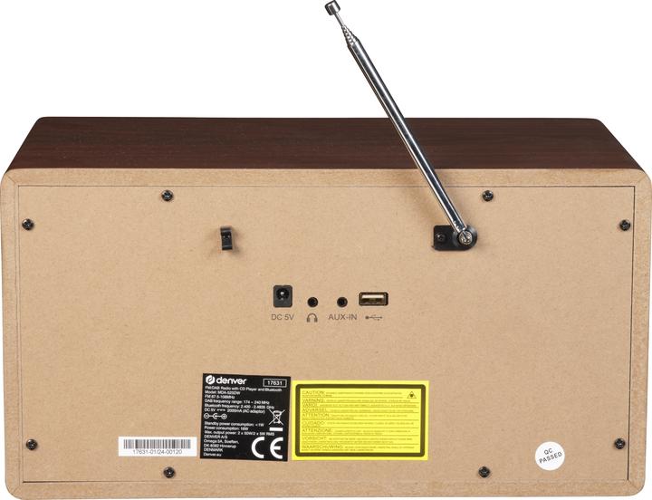 Actual product image Denver MDA-525 (DAB+, FM, Bluetooth)
