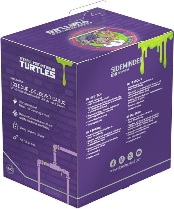 Actual product image Ultimate Guard Sidewinder 133+ Xenoskin Magic: The Gathering | Teenage Mutant Ninja Turtles - Lean M