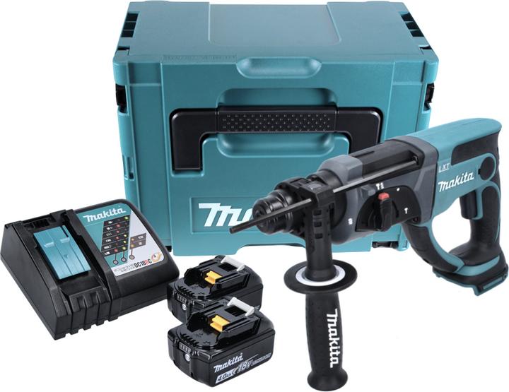 Produktbild Makita DHR202RMJ 18V Li-Ion Accu SDS-plus combihamer set (2x 4.0Ah accu) in Mbox - 2J (Akkubetrieb)