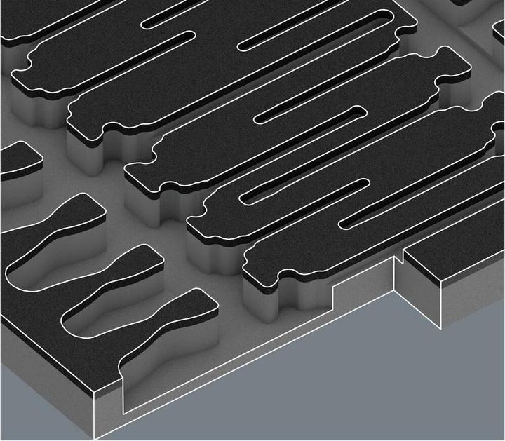 Actual product image Wera Foam insert screwdriver set 1 empty 9814