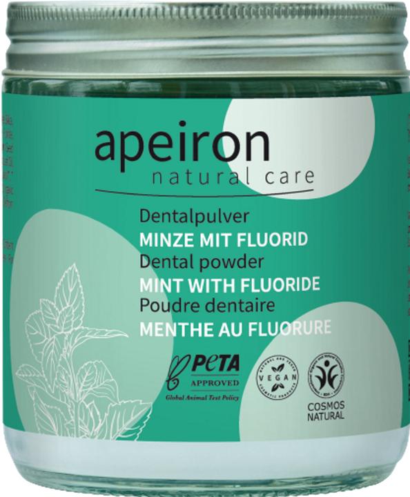 Produktbild Apeiron Dentalpulver Minze+Fluorid Nachf