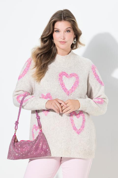 Produktbild Miamoda Pullover, Komfort Fit, Herzen aus Noppengarn (60)