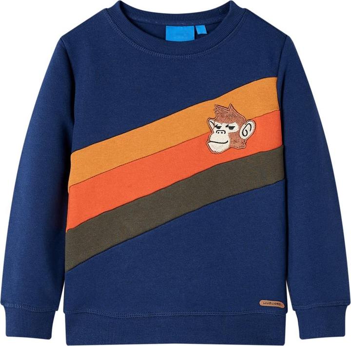 Immagine prodotto VidaXL Felpa da bambino blu navy 128,Materiale: 92% cotone. 8 (128)