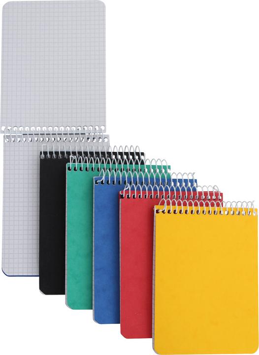 Produktbild Naturaline Spiralheft mit Deckel aus Pressspan (121 x 91 mm, Kariert, Weicher Einband)