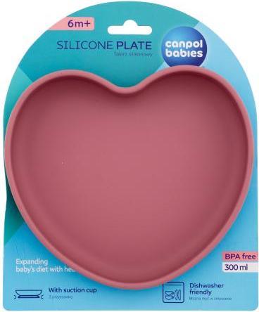 Actual product image Canpol Silicone Suction Plate Heart