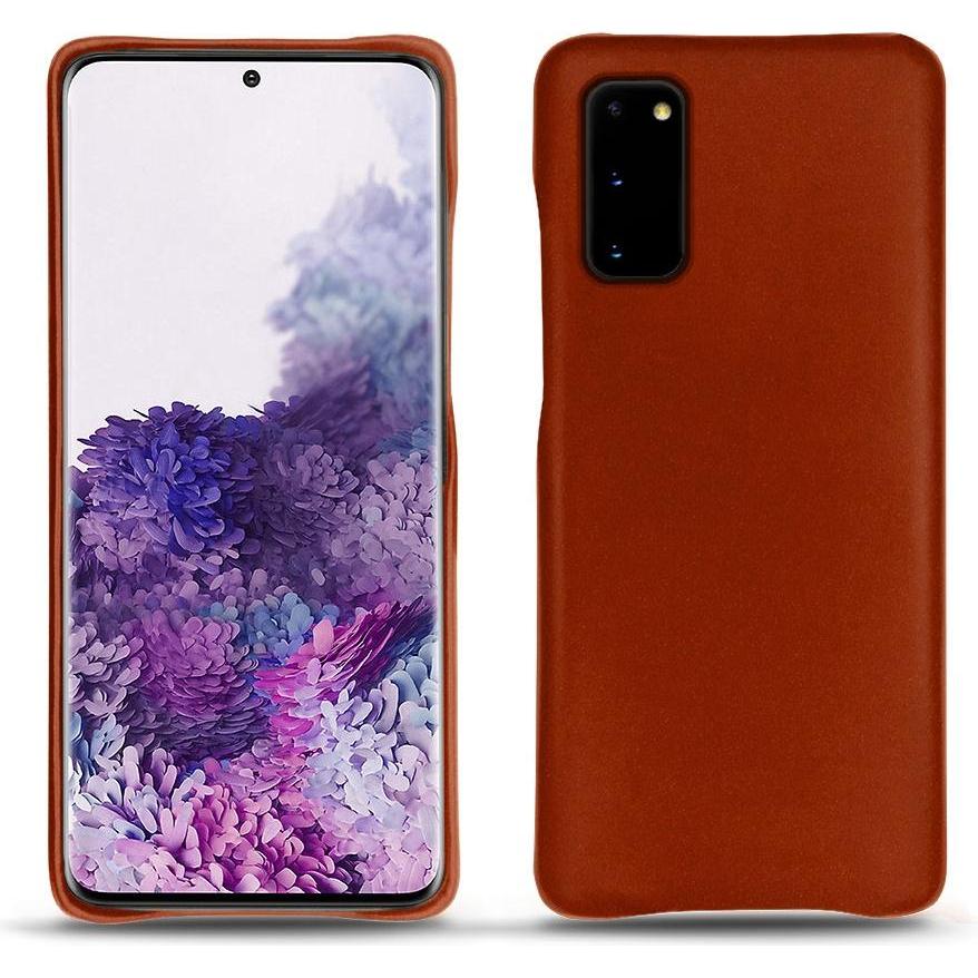 Noreve Lederschutzhülle (Samsung Galaxy S20), Smartphone Hülle, Orange