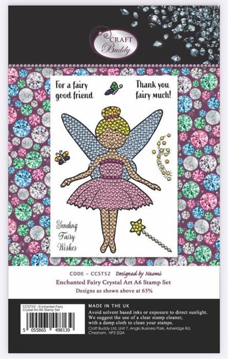 Produktbild Craft Buddy Enchanted Fairy, Crystal Art A6 Stamp Set