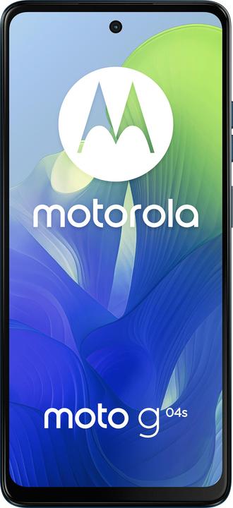 Actual product image Motorola Moto G04s (4/128 GB, display 6.56 inch HD+ 90 Hz, photo compartment with 50 MP, battery 5000 mAh (128 GB, Satin Blue, 6.56", Dual SIM, 4G)