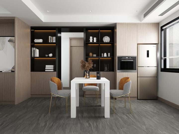 Image du produit SalesFever Table à manger blanc brillant (80 x 80 x 76 cm)